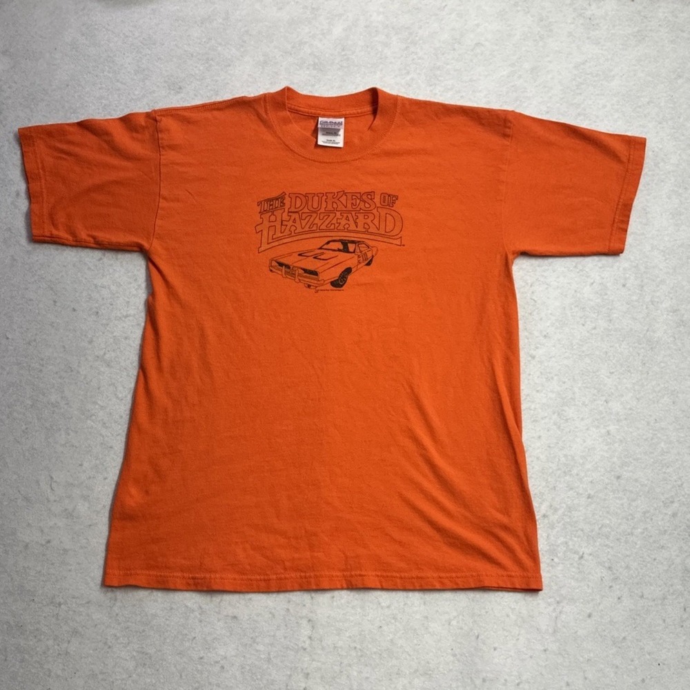 Gildan Dukes of Hazzard Orange T-Shirt Orange Youth Size XL 100% Cotton